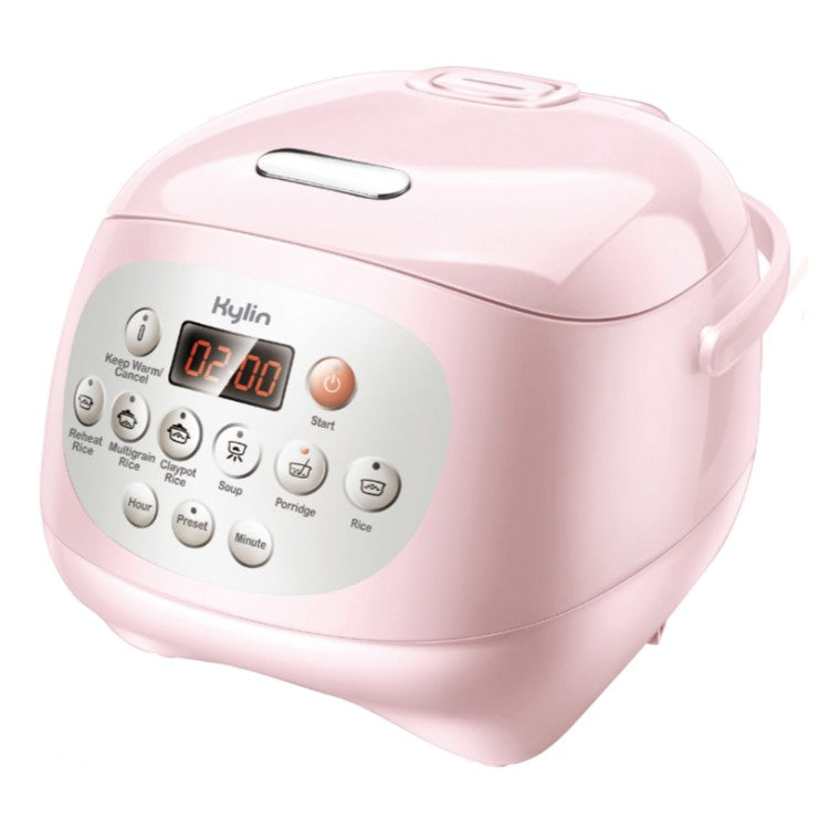 Kylin Electric Multi-Function Ceramic Pot Rice Cooker 3L White/Pink AU-K1030