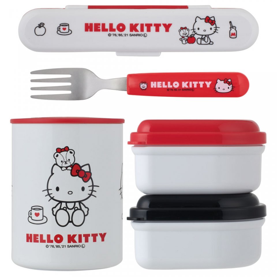 Skater Antibacterial Heat Insulation Lunch Bento box (Hello Kitty)