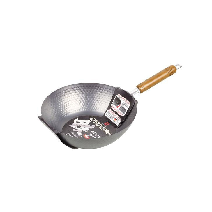 PEARL LIFE Lightweight & Rust-resistant Iron Stir-Fry Pan 27cm