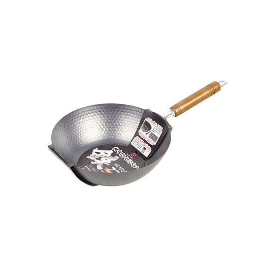 PEARL LIFE Lightweight & Rust-resistant Iron Stir-Fry Pan 27cm