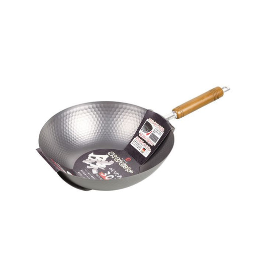 PEARL LIFE Lightweight & Rust-resistant Iron Stir-Fry Pan 30cm