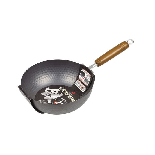 PEARL LIFE Lightweight & Rust-resistant Iron Stir-Fry Pan 22cm