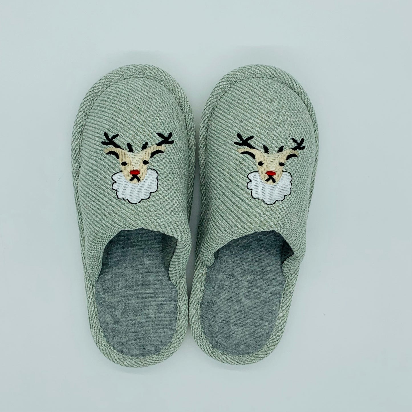 Deer Comfy Slipper Grey/Blue/Pink/Green