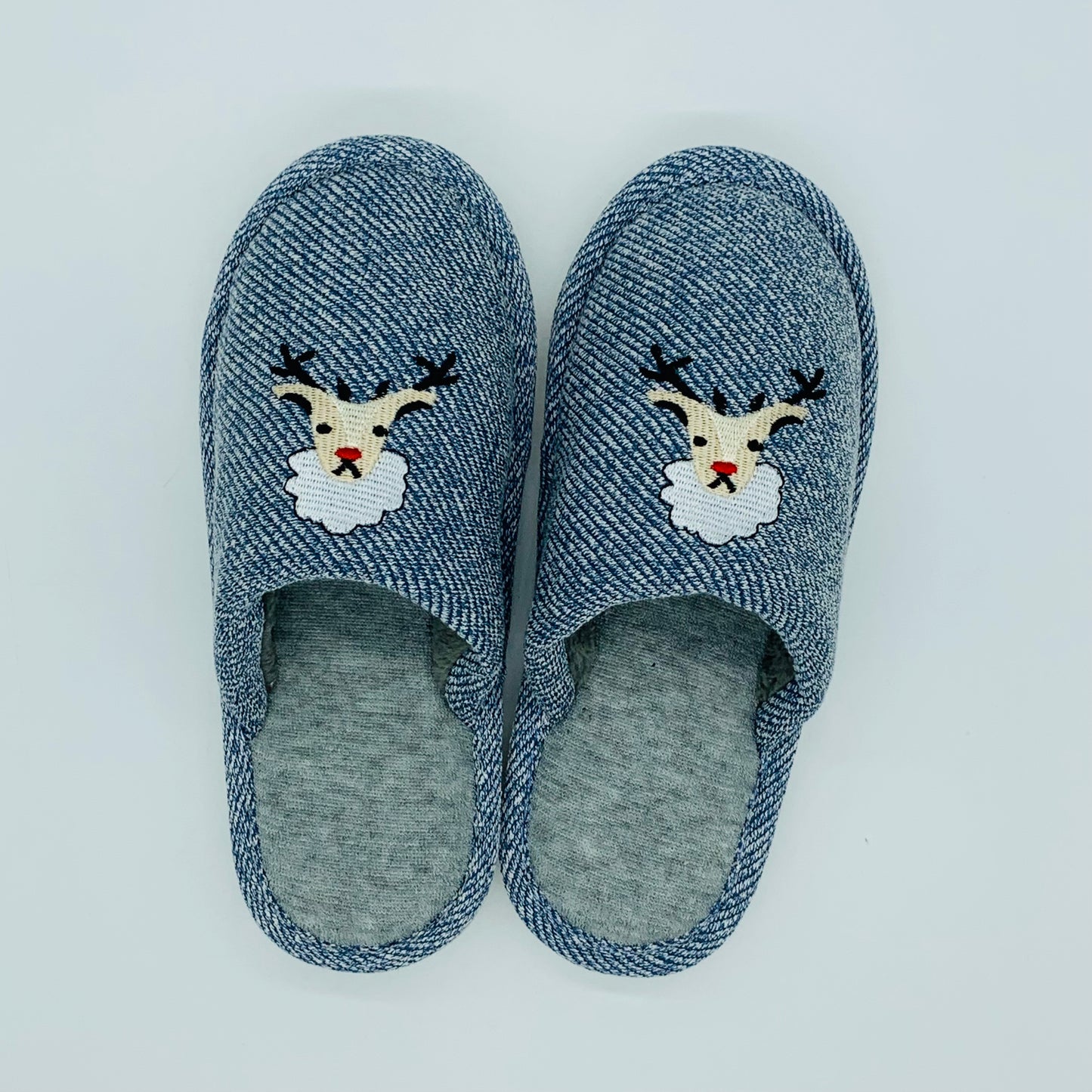 Deer Comfy Slipper Grey/Blue/Pink/Green