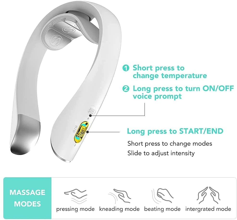 SKG K5 Pro Neck Massager Cordless and Super Light for Pain Relief