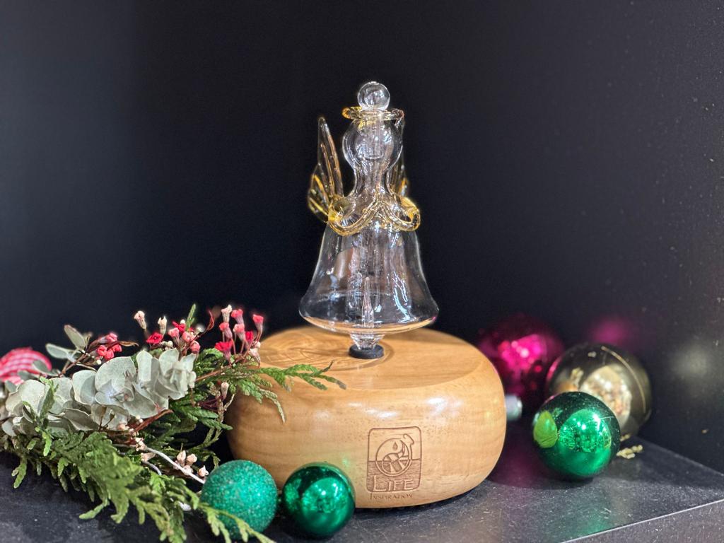 LIFE INSPIRATION Ionic Nebulizing Handmade Aromatherapy Diffuser - Angel/Pumpkin/Christmas Tree/Heart/Classic