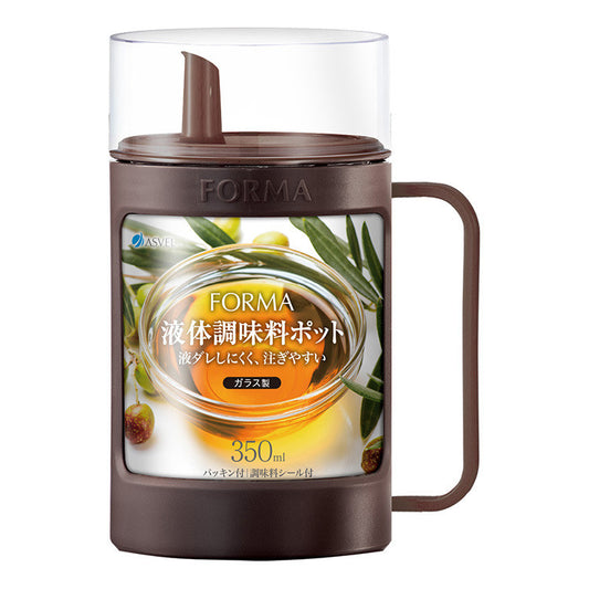 ASVEL Forma Glass Oil Pot 350ml Brown