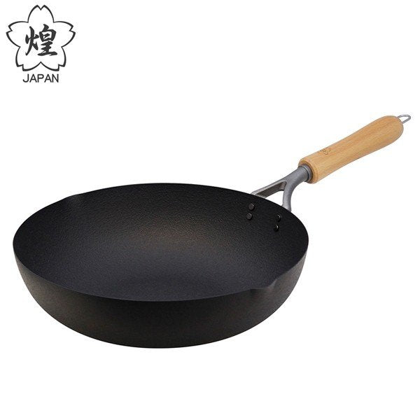 KIRAMEKI Double Fiber Line Iron Frypan 30cm