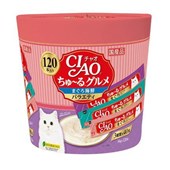 Ciao- CHURU GOURMET TUNA & SEAFOOD VARIETY (120pcs/pk)